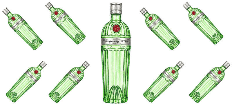 Green Gin UV DTF Cup Wrap for 16oz Libbey Can KA-17726