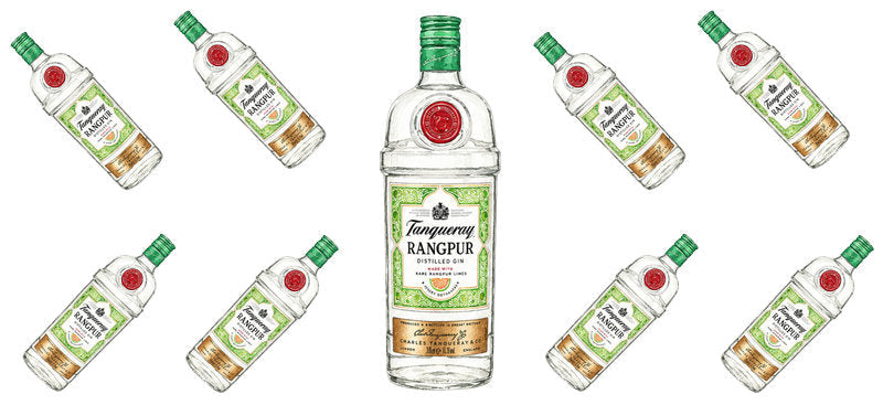 Dry Gin UV DTF Cup Wrap for 16oz Libbey Can KA-17727