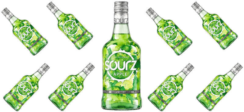 Apple Liqueur UV DTF Cup Wrap for 16oz Libbey Can KA-17754