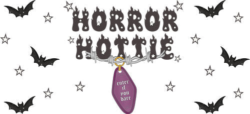 Horror Hottie UV DTF Cup Wrap for 16oz Libbey Can KA-17839