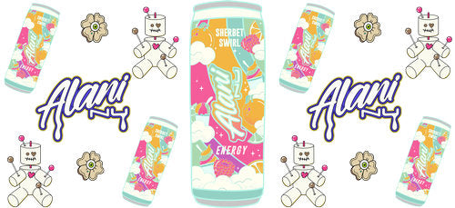 Pastel Energy Drink UV DTF Cup Wrap for 16oz Libbey Can KA-17911
