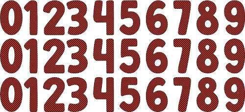 Burgundy Holiday Numbers UV DTF Cup Wrap for 16oz Libbey Can KA-17968