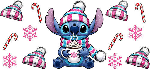 Christmas UV DTF Cup Wrap for 16oz Libbey Can KA-18482