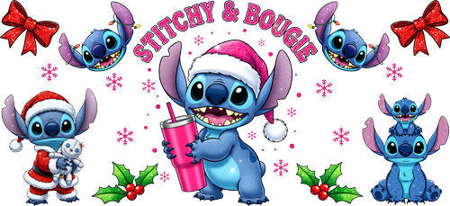 Christmas UV DTF Cup Wrap for 16oz Libbey Can KA-18519