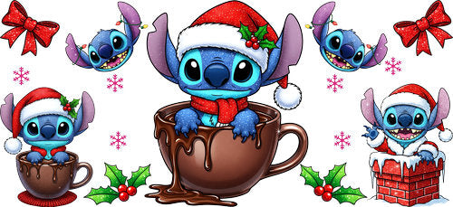 Christmas UV DTF Cup Wrap for 16oz Libbey Can KA-18522