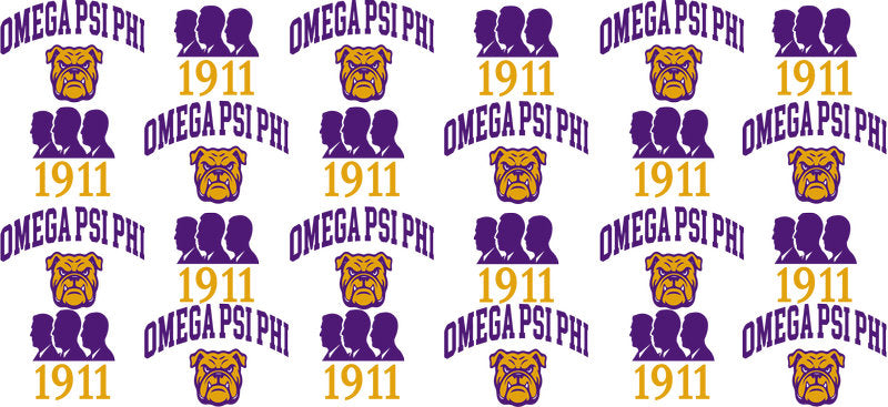 Omega Psi Phi classic pattern wrap KA-5819