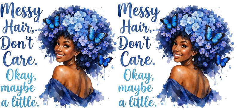 positive vibes afro uv dtf wrap ka-5848