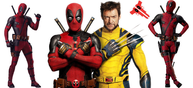 Deadpool and Wolverine UV DTF cup wrap decal for Libbey glass KA-5915