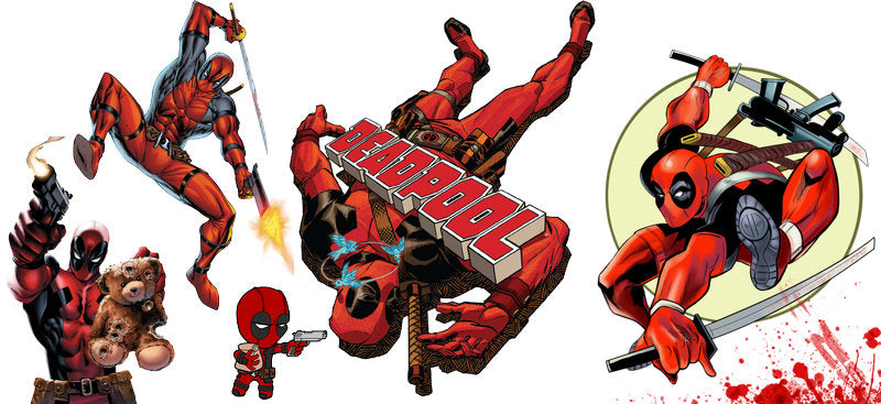 Deadpool explosion scene UV DTF cup wrap decal for glass cans KA-5923
