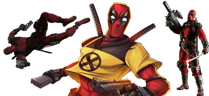 Deadpool yellow suit UV DTF can wrap decal for tumblers KA-5935