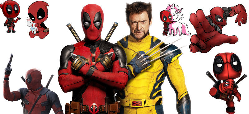 Deadpool and Wolverine duo UV DTF cup wrap decal KA-5950