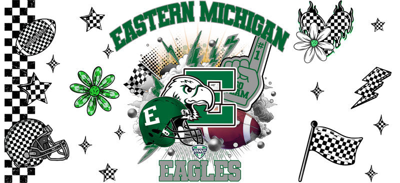 Eastern Michigan Eagles College Football UV DTF Wrap KA-6077