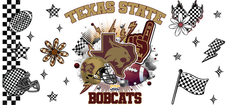 Texas State Bobcats College Football UV DTF Decal KA-6149