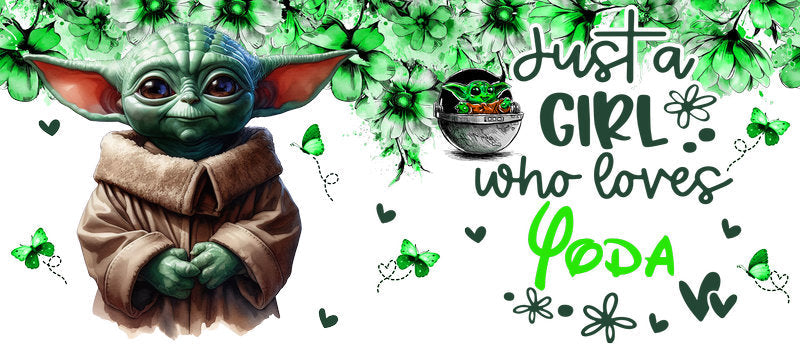 Star Wars Grogu Yoda Quote UV DTF Cup Wrap for 16oz Libbey Glass KA-6373