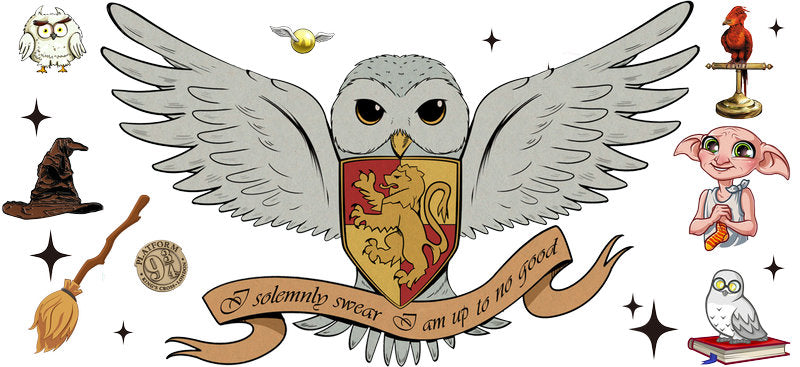 Hedwig Harry Potter UV DTF Cup Wrap for 16oz Libbey Glass KA-6638