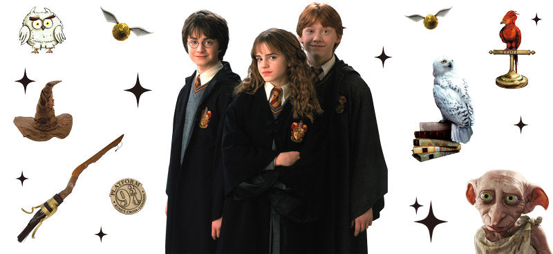 Harry Potter Trio Movie UV DTF Cup Wrap for 16oz Libbey Glass KA-6641