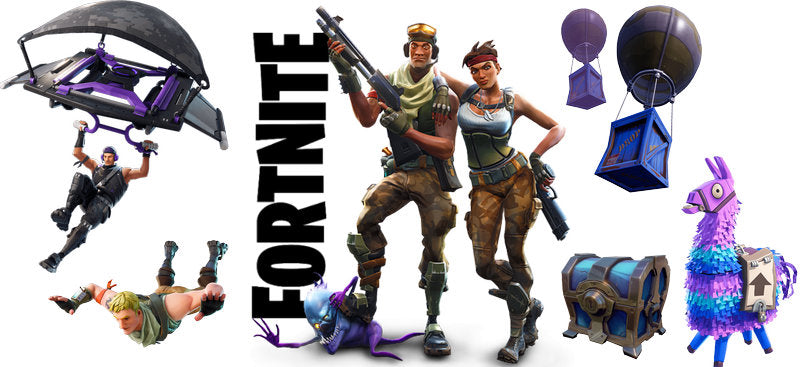 Fortnite Loot Llama UV DTF Cup Wrap for 16oz Libbey Glass KA-6709