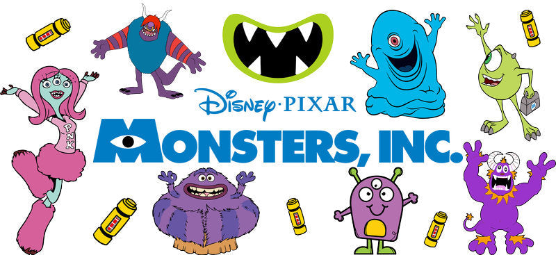 Disney Pixar Monsters, Inc. Logo UV DTF Cup Wrap for 16oz Libbey Glass KA-6806
