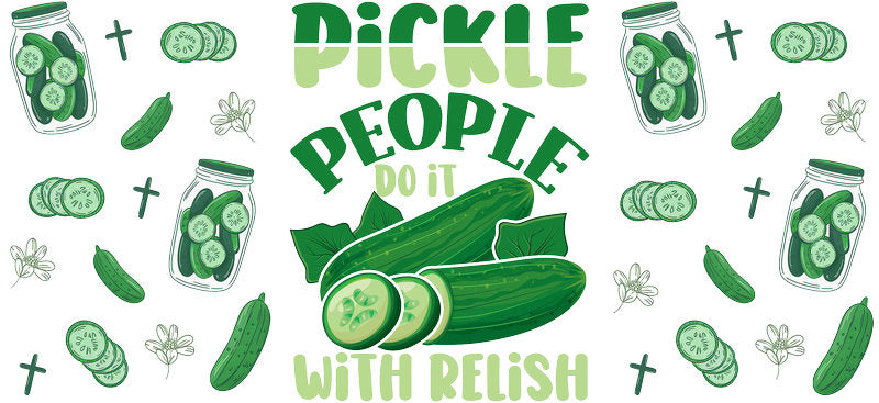 Pickle People UV DTF Tumbler Wrap for 16oz Libbey Glass KA-6887