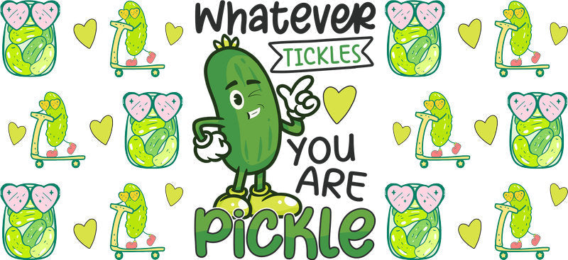 Pickle Love UV DTF Tumbler Wrap for 16oz Libbey Glass KA-6899