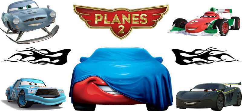 Disney Planes Cover UV DTF Cup Wrap Design for 16oz Libbey Glass KA-7472