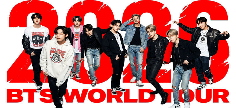 BTS World Tour red UV DTF cup wrap for 16oz Libbey glass, K-pop concert drinkware transfer KA-7950