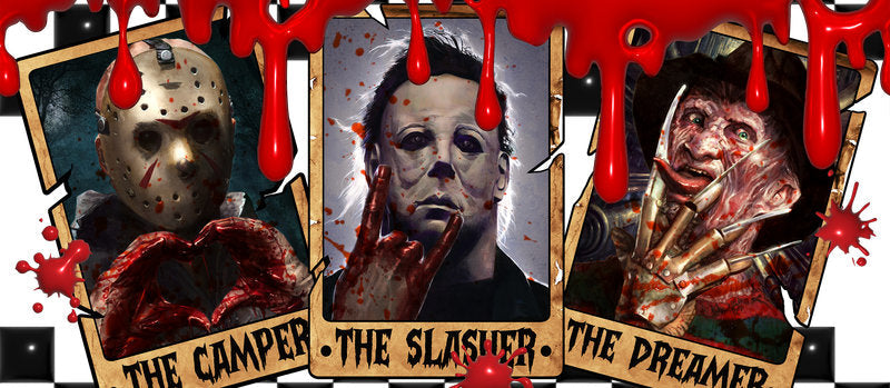 KA-8645,Classic slasher character cup wrap UV DTF transfer,KA-8645