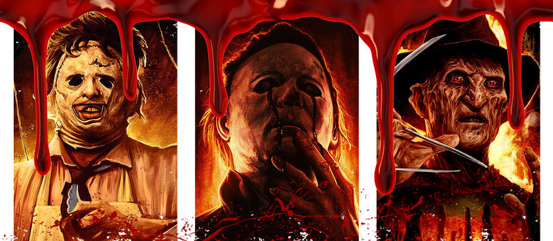 KA-8668,Horror fire movie character UV DTF transfer cup wrap,KA-8668