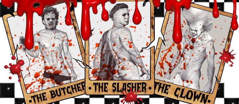 KA-8736,Horror movie ticket style UV DTF transfer cup wrap,KA-8736