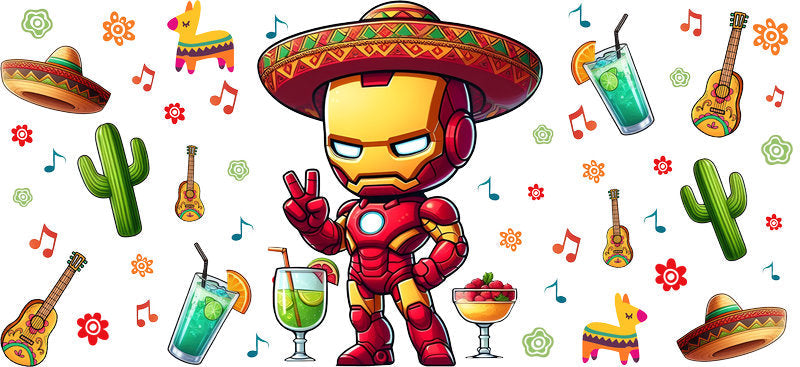 KA-8786: superhero, mask, cactus, colorful