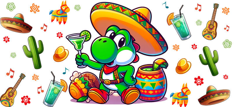 KA-8810: three aliens, cactus, colorful