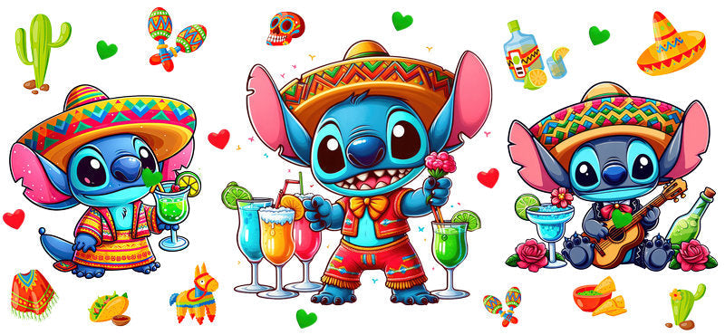 KA-8835: bear and piglet, honey pot, cactus, colorful
