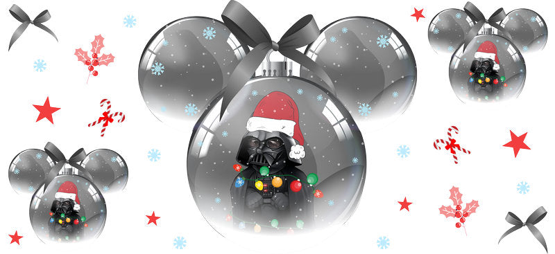 Mickey Mouse in Christmas sweater, festive holiday design, cup wrap