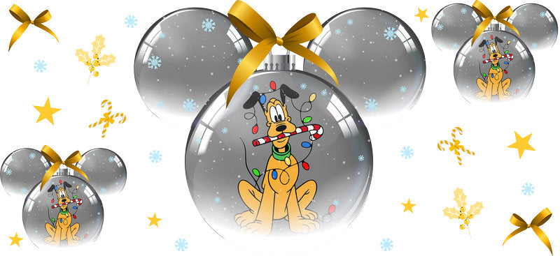 Belle from Beauty and the Beast, Christmas princess cup decal