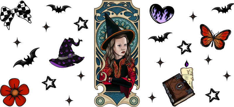 KA-9466=halloween-cup-wrap-vintage-witchy-pumpkin-bats-design-white-background