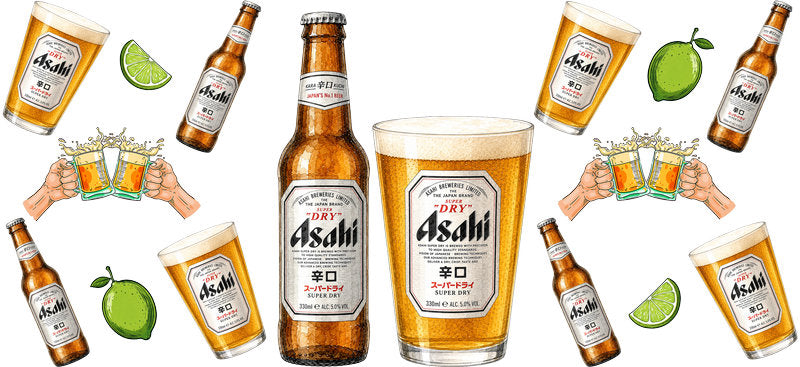 KA-9634 golden foam beer UV DTF cup wrap for 16oz glass can bar style design