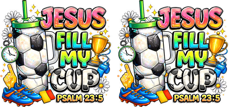 KA-9862 faith Bible verse UV DTF cup wrap 16oz glass can inspirational drinkware decal