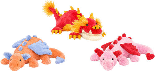 Dragon and Pink Axolotl Friends plush animal design UV DTF transfer for glass can
