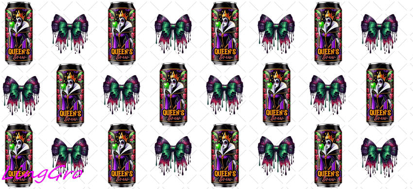 Halloween 16oz UV DTF TRANSFER Libbey Glass Can Cup Wrap-KA 1543