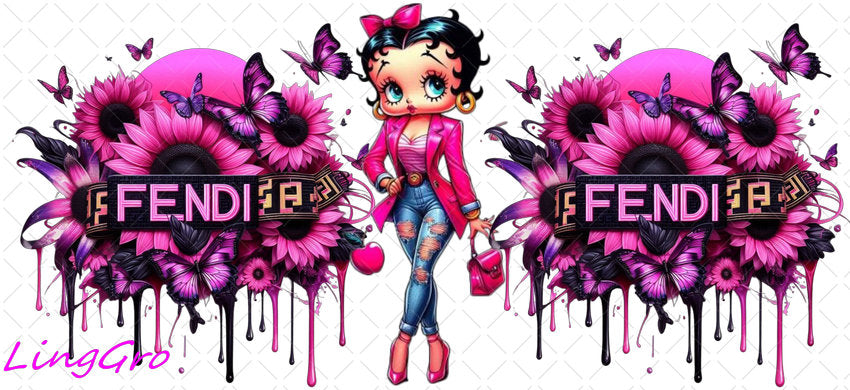 16oz UV DTF TRANSFER Libbey Glass Can Cup Wrap KA-1988