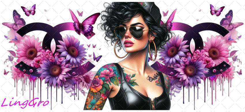 16oz UV DTF TRANSFER Libbey Glass Can Cup Wrap KA-2007