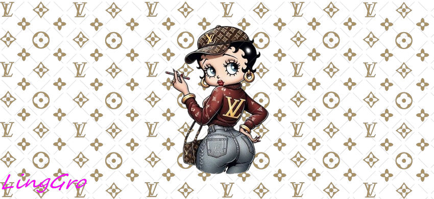 16oz UV DTF TRANSFER Libbey Glass Can Cup Wrap KA-2011