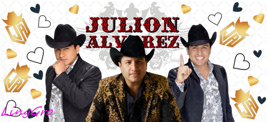 Julion Alvarez 16oz UV DTF TRANSFER Libbey Glass Can Cup Wrap KA-2047