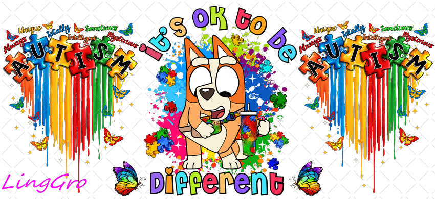 Autisum 16oz UV DTF TRANSFER Libbey Glass Can Cup Wrap KA-2191