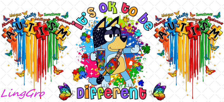 Autisum 16oz UV DTF TRANSFER Libbey Glass Can Cup Wrap KA-2193