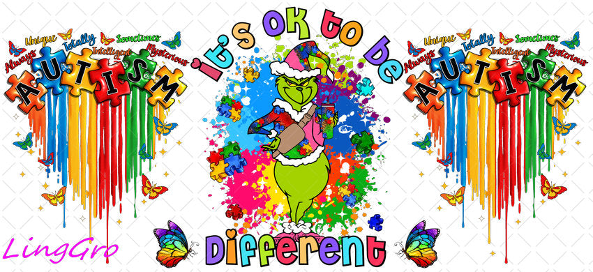 Autisum 16oz UV DTF TRANSFER Libbey Glass Can Cup Wrap KA-2200