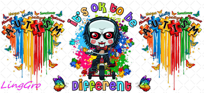 Autisum 16oz UV DTF TRANSFER Libbey Glass Can Cup Wrap KA-2204