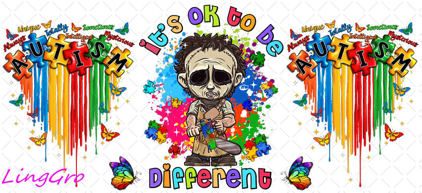 Autisum 16oz UV DTF TRANSFER Libbey Glass Can Cup Wrap KA-2206