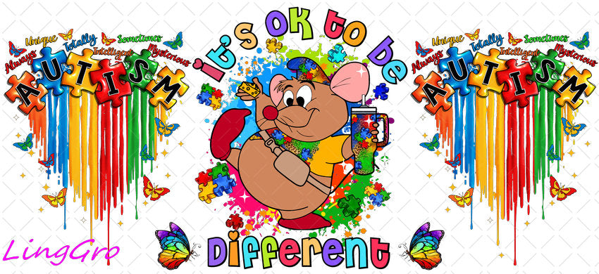 Autisum 16oz UV DTF TRANSFER Libbey Glass Can Cup Wrap KA-2209