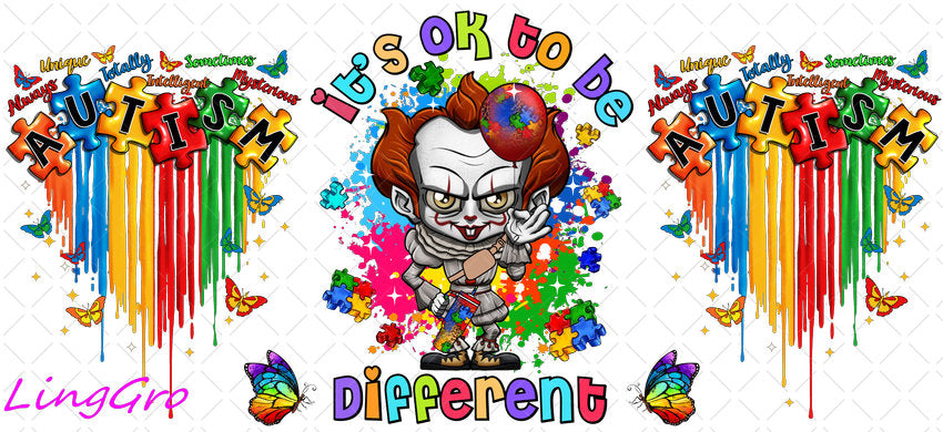 Autisum 16oz UV DTF TRANSFER Libbey Glass Can Cup Wrap KA-2210